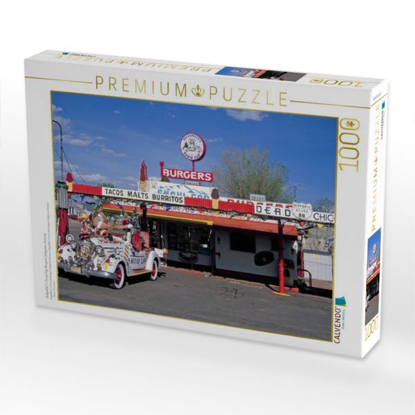 Produktbild: CALVENDO Puzzle Delgadillo's Snow Cap Burgers, Seligman, Arizona | 1000 Teile Lege-Gr&ouml;&szlig;e 64x48cm Foto-Puzzle f&uuml;r gl&uuml;ckliche Stunden