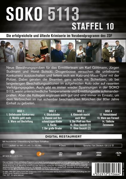 Produktbild: Soko 5113 - Staffel 10 [4 DVDs]