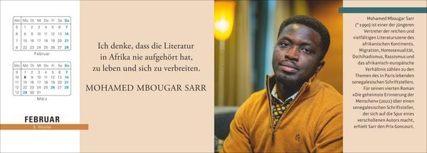 Produktbild: Der literarische Premium-Tischplaner 2027 - Wochenkalender mit Zitaten und Biografien ausgew&auml;hlter Autorinnen und Autoren