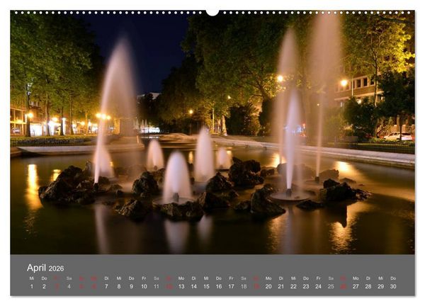 Produktbild: K&Ouml;LN BEI NACHT (hochwertiger Premium Wandkalender 2026 DIN A2 quer), Kunstdruck in Hochglanz