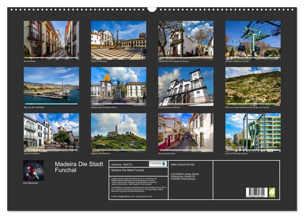 Produktbild: Madeira Die Stadt Funchal (Wandkalender 2026 DIN A2 quer), CALVENDO Monatskalender