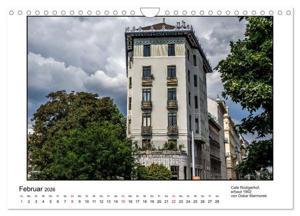 Produktbild: Jugendstil-Baukunst in Wien (Wandkalender 2026 DIN A4 quer), CALVENDO Monatskalender