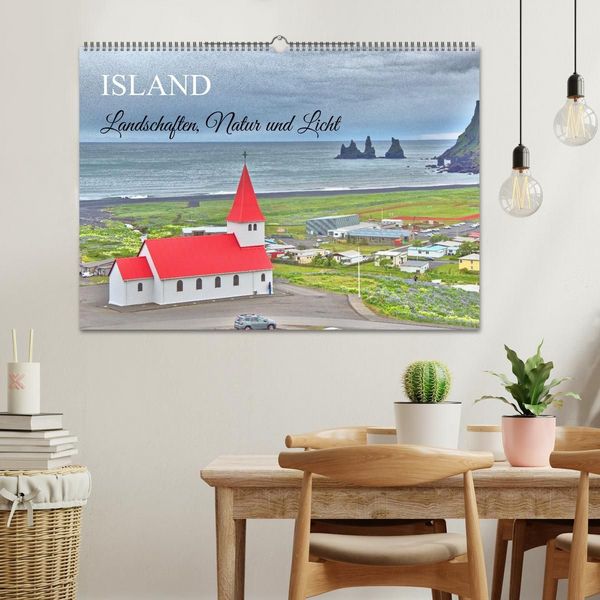 Produktbild: Island - Landschaften, Natur und Licht (Wandkalender 2027 DIN A2 quer), CALVENDO Monatskalender