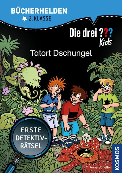 Die drei ??? Kids, Bücherhelden 2. Klasse, Tatort Dschungel, Taschenbuch von Anne Scheller, Kosmos Uitgevers