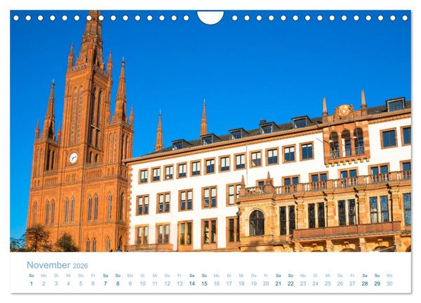 Produktbild: Daheim in Wiesbaden (Wandkalender 2026 DIN A4 quer), CALVENDO Monatskalender