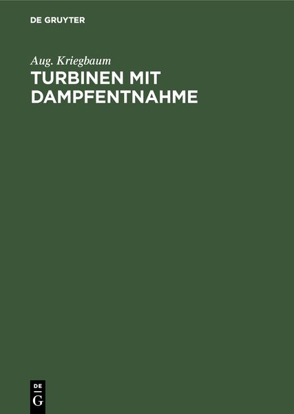 Produktbild: Turbinen mit Dampfentnahme