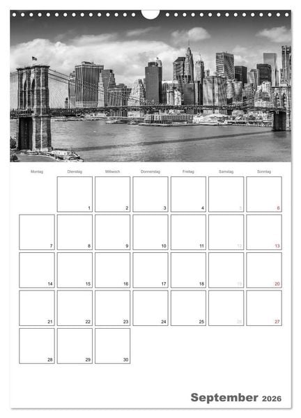 Produktbild: NEW YORK Skylines (Wandkalender 2026 DIN A3 hoch), CALVENDO Monatskalender