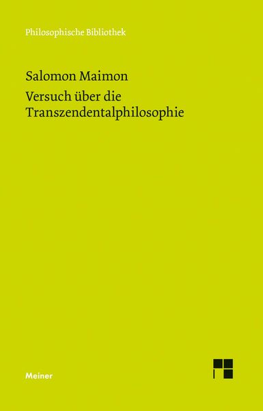Produktbild: Versuch &uuml;ber die Transzendentalphilosophie