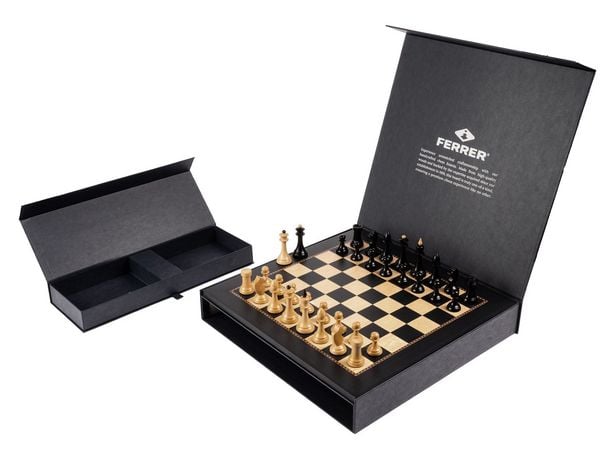 Produktbild: Philos 2530 - Schachset Gambit Deluxe, Feld 50 mm, Holz, Ferrer World-Class