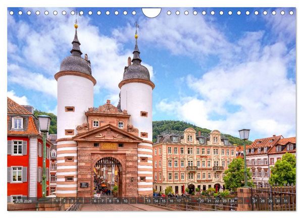 Produktbild: Mein Heidelberg - Unterwegs zwischen Neckar und Altstadt (Wandkalender 2026 DIN A4 quer), CALVENDO Monatskalender