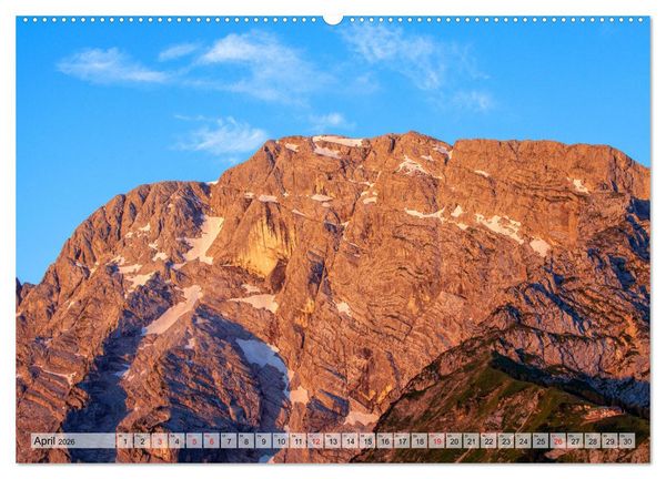 Produktbild: Alpengl&uuml;hen in den Bergen im Salzburger Land (hochwertiger Premium Wandkalender 2026 DIN A2 quer), Kunstdruck in Hochglanz