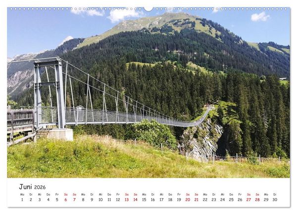 Produktbild: &Uuml;ber die Alpen - Auf dem E5 von Oberstdorf nach Meran (hochwertiger Premium Wandkalender 2026 DIN A2 quer), Kunstdruck in Hochglanz