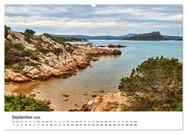 Produktbild: Bays of Sardinia (High Quality Premium Wall Calendar 2026 DIN A2 landscape),CALVENDO 12 Month Wall Calendar
