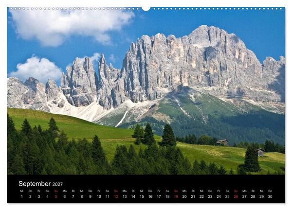 Produktbild: Die Dolomiten &ndash; Wanderparadies in S&uuml;dtirol (hochwertiger Premium Wandkalender 2027 DIN A2 quer), Kunstdruck in Hochglanz