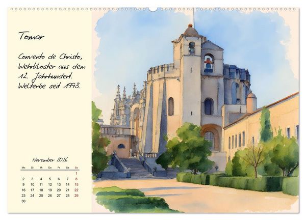 Produktbild: Portugal - Traumland am Atlantik (Wandkalender 2026 DIN A2 quer), CALVENDO Monatskalender
