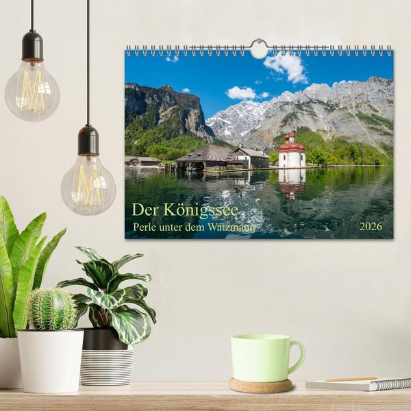 Produktbild: Der K&ouml;nigssee Perle unter dem Watzmann (Wandkalender 2026 DIN A4 quer), CALVENDO Monatskalender