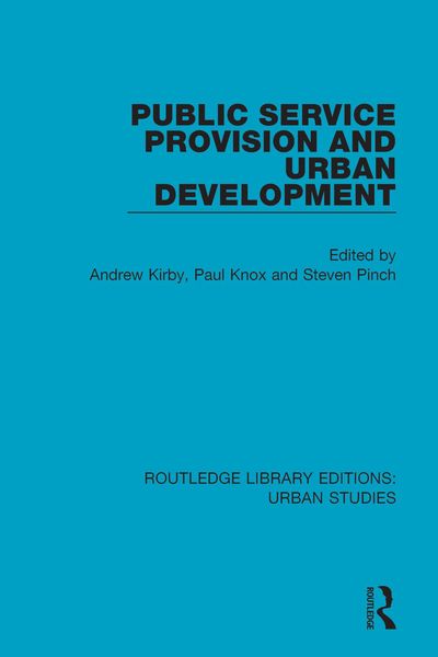 Produktbild: Public Service Provision and Urban Development