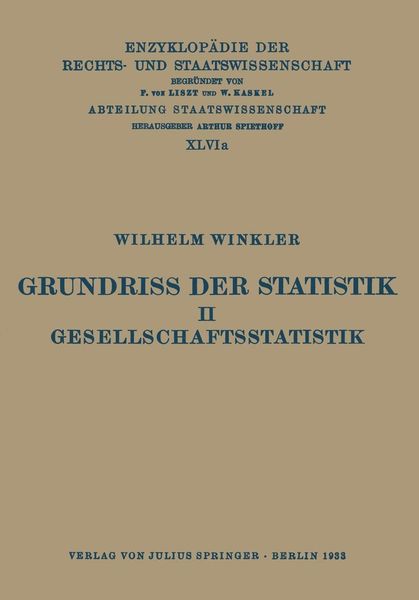 Produktbild: Grundriss der Statistik. II. Gesellschaftsstatistik