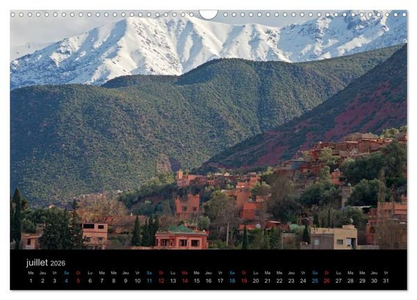 Produktbild: COULEURS DU MAROC (Calendrier mural 2026 DIN A3 vertical), CALVENDO calendrier mensuel