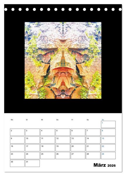 Produktbild: Nature's Faces (Tischkalender 2026 DIN A5 hoch), CALVENDO Monatskalender