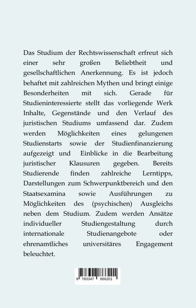 Produktbild: Der Weg durchs juristische Studium -
