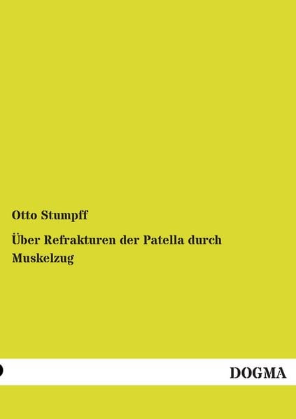 Produktbild: Über Refrakturen der Patella durch Muskelzug