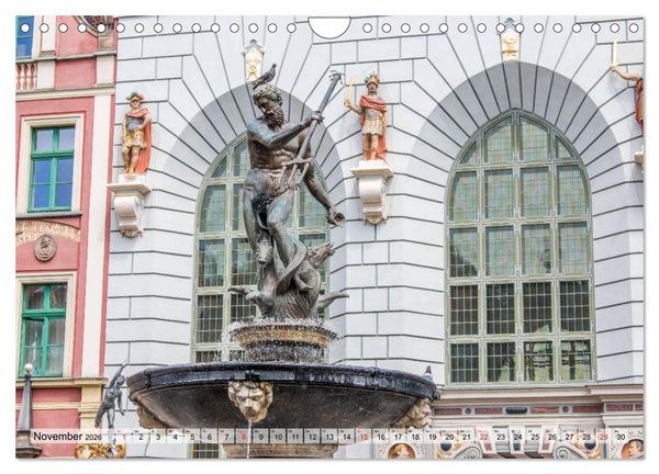 Produktbild: Polnische Dreistadt - Danzig, Gdingen und Seebad Sopot (Wandkalender 2026 DIN A4 quer), CALVENDO Monatskalender