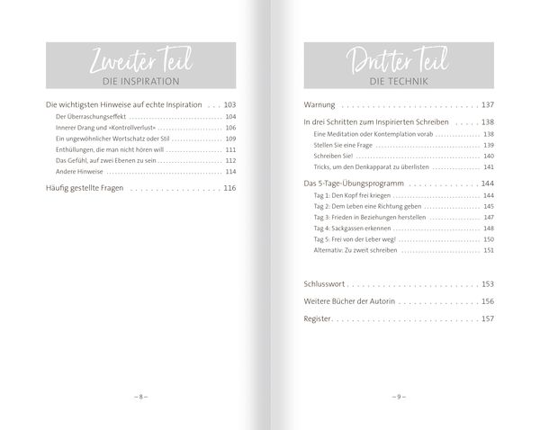 Produktbild: Inspiriertes Schreiben. Selbsterkenntnis, inneres Wachstum und harmonische (Neu-)Orientierung