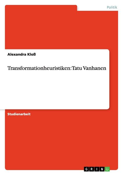 Produktbild: Transformationheuristiken: Tatu Vanhanen