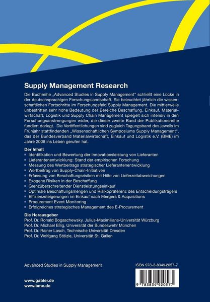 Produktbild: Supply Management Research