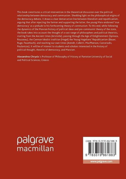 Produktbild: &lsquo;True Democracy&rsquo; as a Prelude to Communism