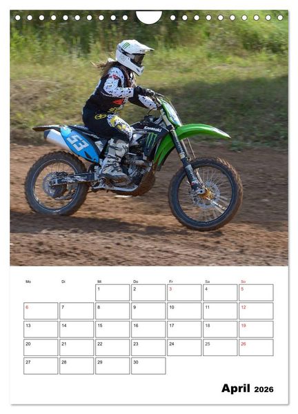 Produktbild: Motocross Terminplaner (Wandkalender 2026 DIN A4 hoch), CALVENDO Monatskalender