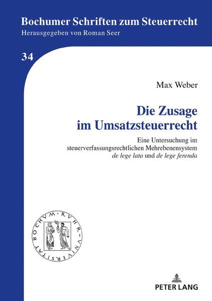 Produktbild: Die Zusage im Umsatzsteuerrecht