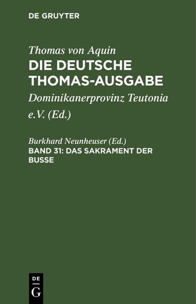 Produktbild: Das Sakrament der Busse