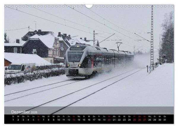 Produktbild: Eisenbahn in Mitteldeutschland (Wandkalender 2026 DIN A3 quer), CALVENDO Monatskalender