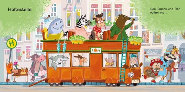 Produktbild: Zebra, Nilpferd und Gazelle laufen schnell zur ... Haltestelle!