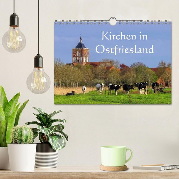 Produktbild: Kirchen in Ostfriesland (Wandkalender 2026 DIN A4 quer), CALVENDO Monatskalender