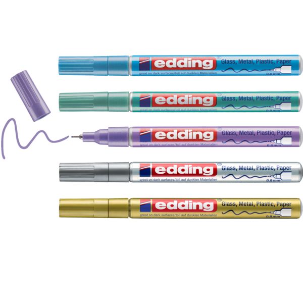 Produktbild: edding 780 Glanzlackmarker 5er Set spezial