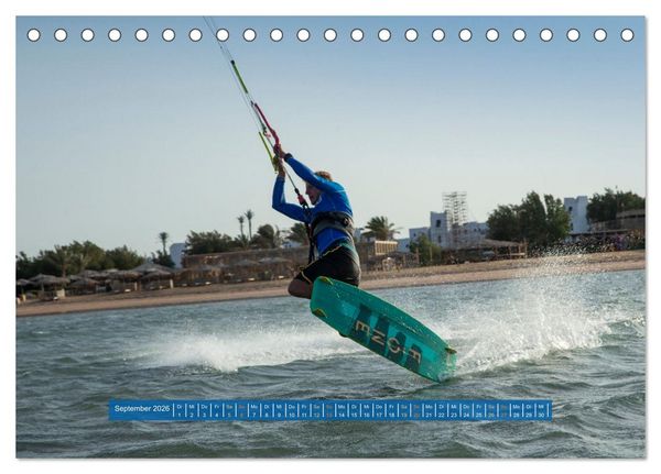Produktbild: Kite Boarding El Gouna (Tischkalender 2026 DIN A5 quer), CALVENDO Monatskalender