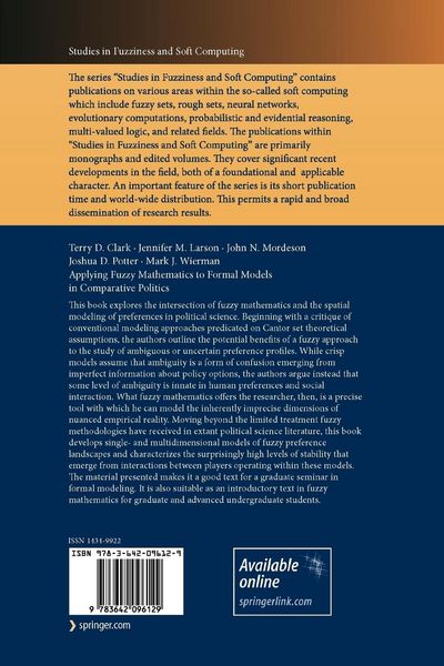 Produktbild: Applying Fuzzy Mathematics to Formal Models in Comparative Politics