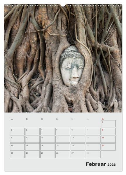 Produktbild: BUDDHA - Das sanfte L&auml;cheln (hochwertiger Premium Wandkalender 2026 DIN A2 hoch), Kunstdruck in Hochglanz