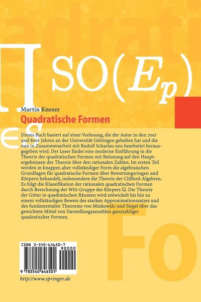 Produktbild: Quadratische Formen
