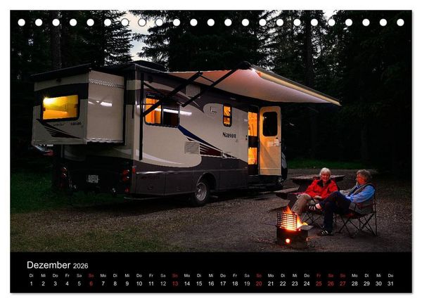 Produktbild: KANADA - Mit Campmobil quer durch (Tischkalender 2026 DIN A5 quer), CALVENDO Monatskalender