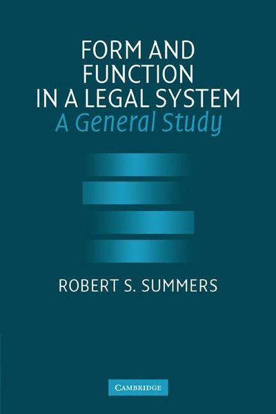 Produktbild: Form and Function in a Legal System