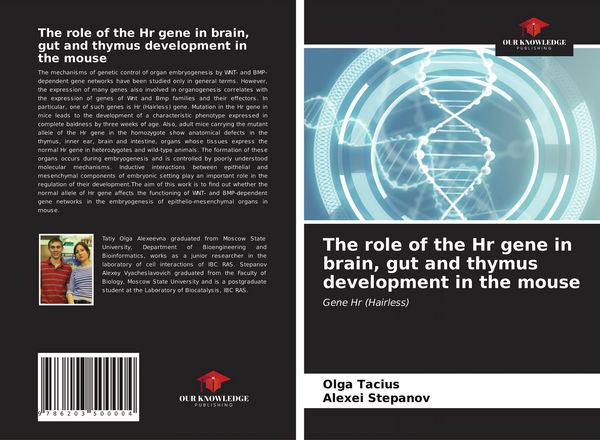 Produktbild: The role of the Hr gene in brain, gut and thymus development in the mouse