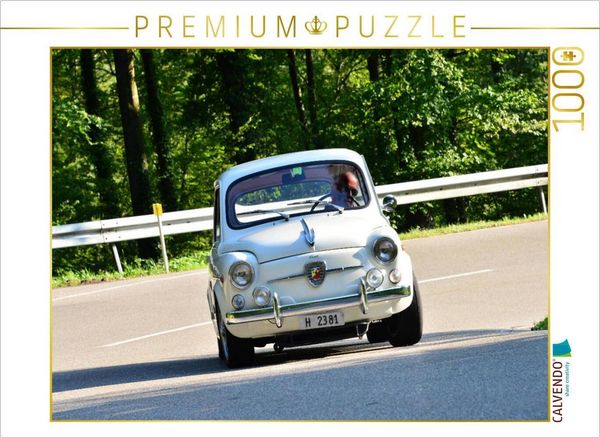 Produktbild: CALVENDO Puzzle Fiat Abarth 850 TC - 1962 | 1000 Teile Lege-Gr&ouml;&szlig;e 64x48cm Foto-Puzzle f&uuml;r gl&uuml;ckliche Stunden