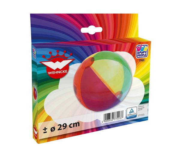 Produktbild: Strandball Rainbow, aufgeblasen ca. 27cm