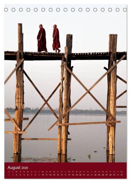 Produktbild: MYANMAR SPIRITUELL 2026 (Tischkalender 2026 DIN A5 hoch), CALVENDO Monatskalender