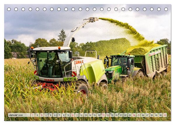 Produktbild: Maisernte am Deich (Tischkalender 2026 DIN A5 quer), CALVENDO Monatskalender
