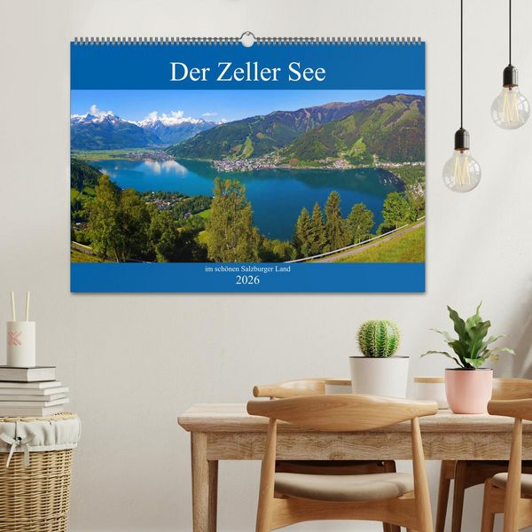 Produktbild: Der Zeller See im sch&ouml;nen Salzburger Land (Wandkalender 2026 DIN A2 quer), CALVENDO Monatskalender